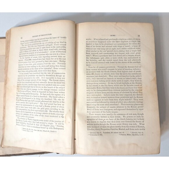 The History of Prostitution 1859 Antique Book Cover Torn Rare Edition W. Sanger - Picture 8 of 14